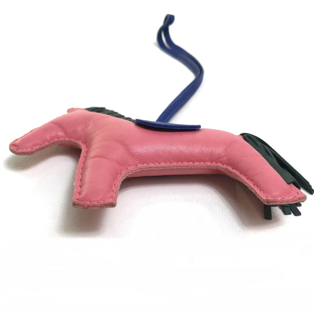 HERMES Bag charm bag strap Horse horse Rodeo Charm MM Anyo Miro pink x blue x gray Women  d