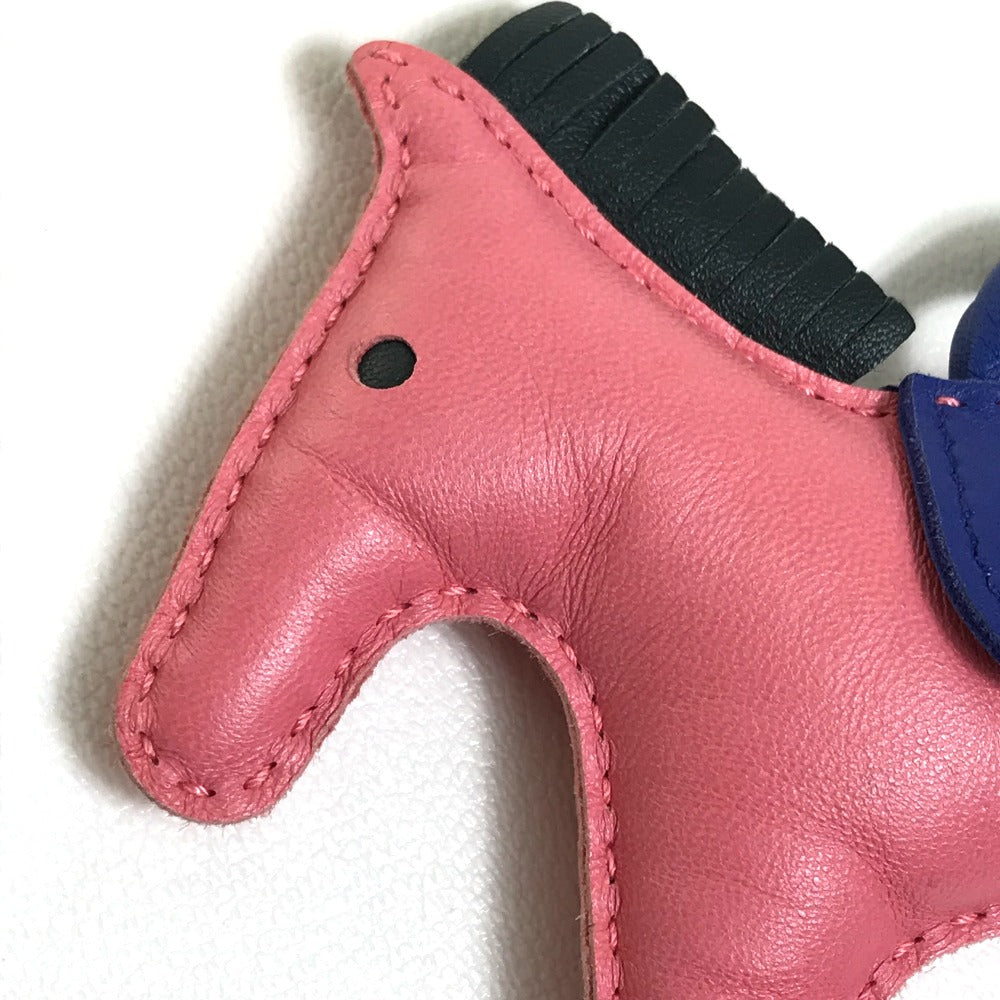 HERMES Bag charm bag strap Horse horse Rodeo Charm MM Anyo Miro pink x blue x gray Women  d