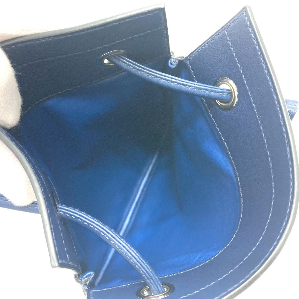 HERMES Shoulder Bag Swift blue leather Arine Mini Women  d