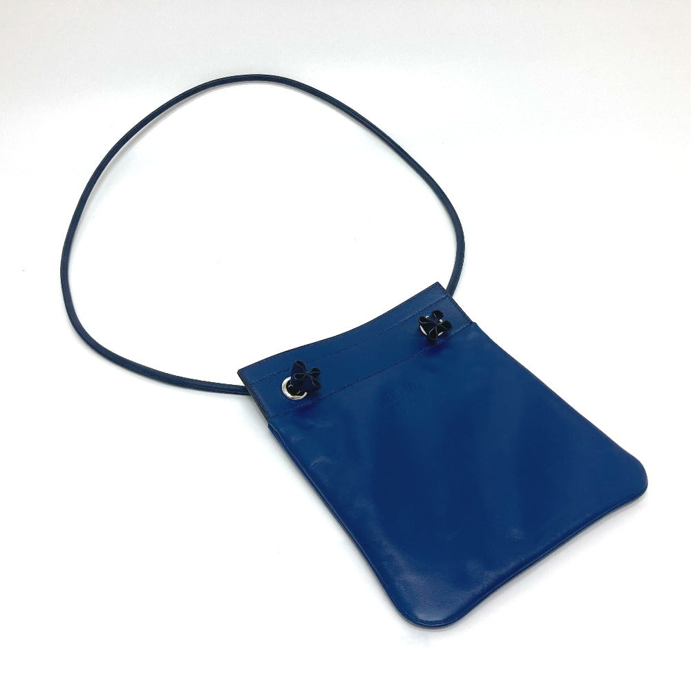 HERMES Shoulder Bag Swift blue leather Arine Mini Women  d