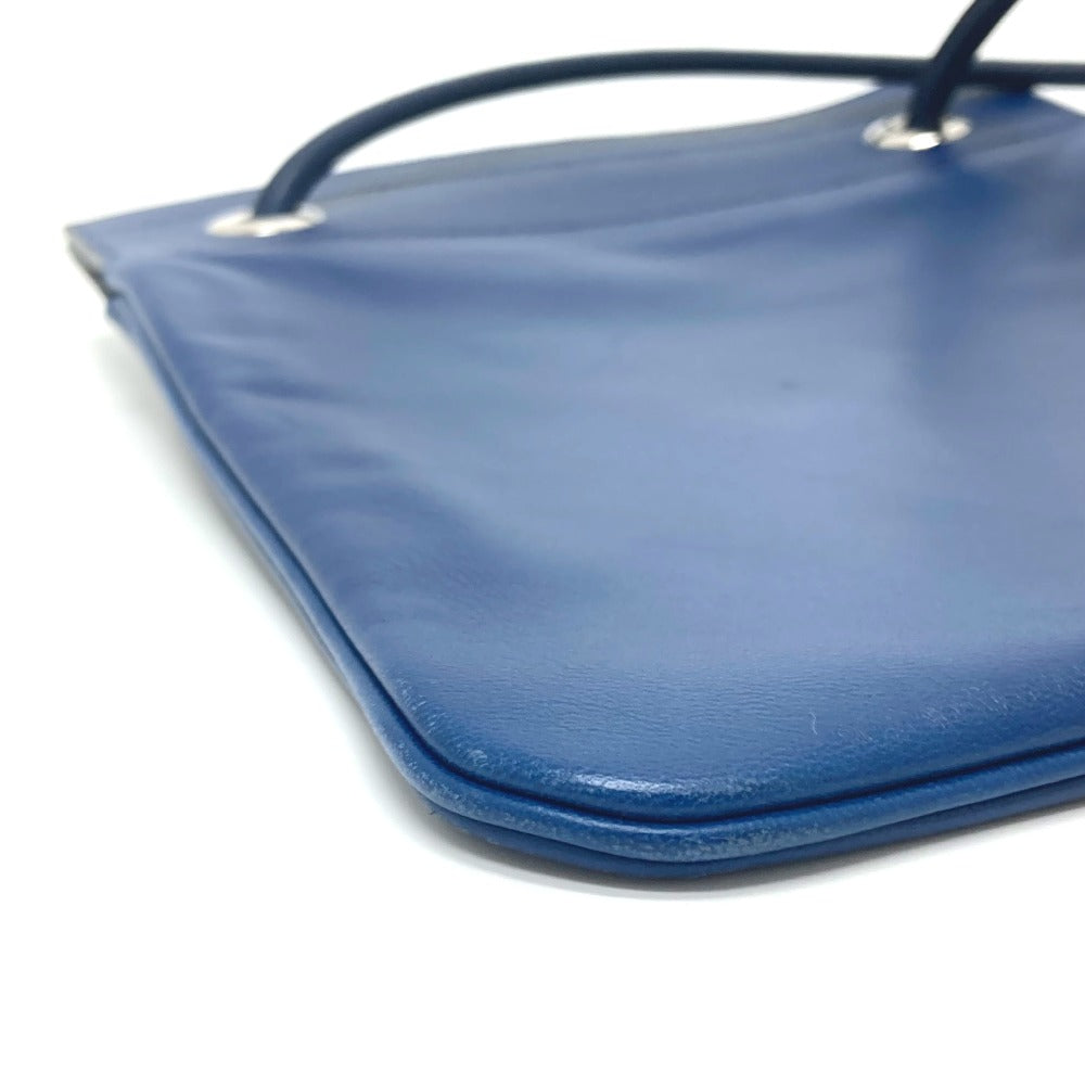 HERMES Shoulder Bag Swift blue leather Arine Mini Women  d