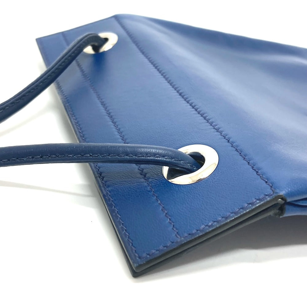 HERMES Shoulder Bag Swift blue leather Arine Mini Women  d
