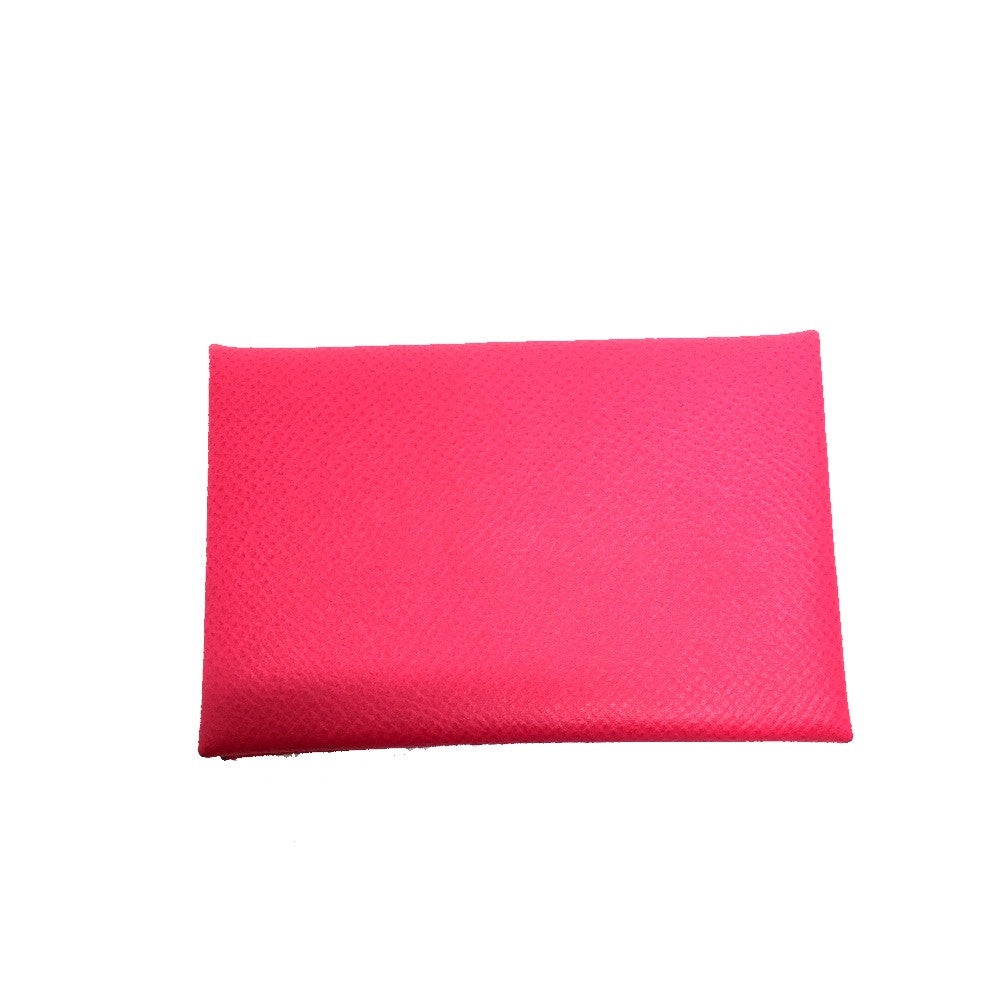 HERMES Card Case Epsom pink Bifold Wallet Calvi Women  d