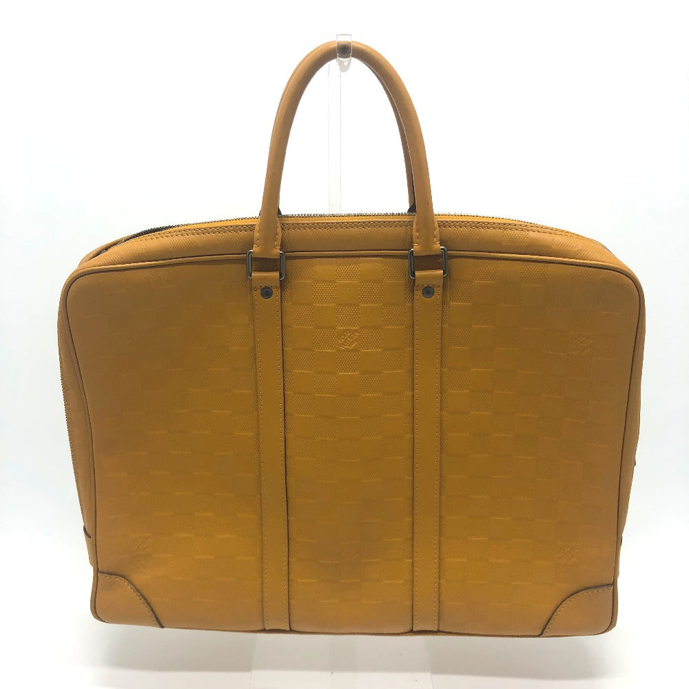 LOUIS VUITTON Business bag N41218 Damier Anfini Leather Yellow type Anfini Handbag Women  d