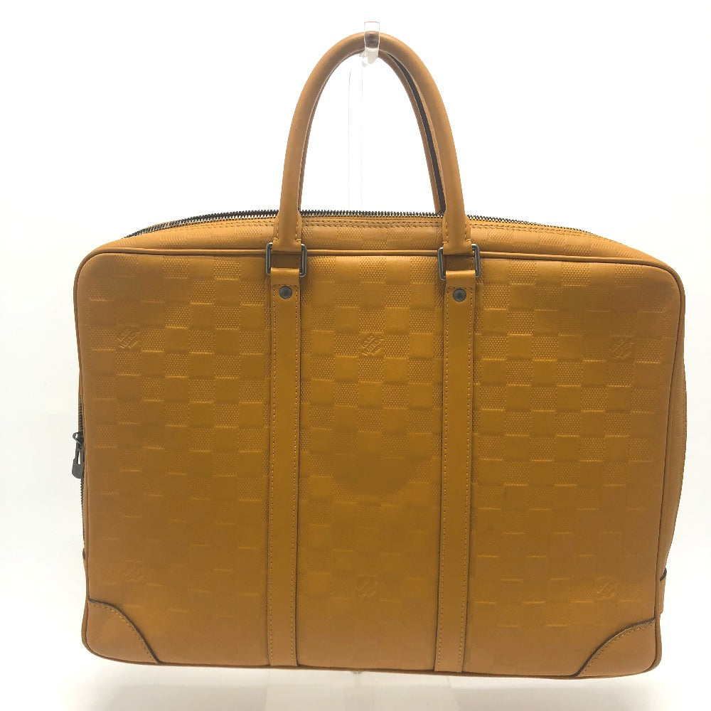 LOUIS VUITTON Business bag N41218 Damier Anfini Leather Yellow type Anfini Handbag Women  d