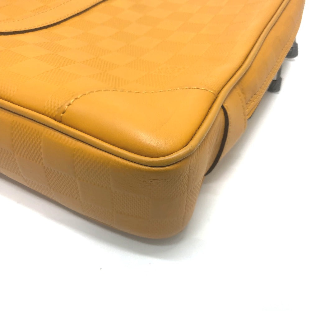 LOUIS VUITTON Business bag N41218 Damier Anfini Leather Yellow type Anfini Handbag Women  d