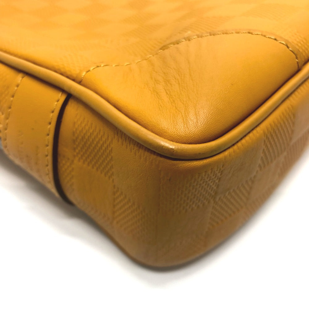 LOUIS VUITTON Business bag N41218 Damier Anfini Leather Yellow type Anfini Handbag Women  d