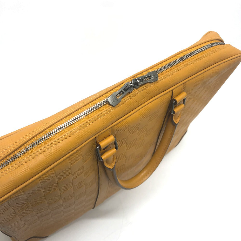LOUIS VUITTON Business bag N41218 Damier Anfini Leather Yellow type Anfini Handbag Women  d