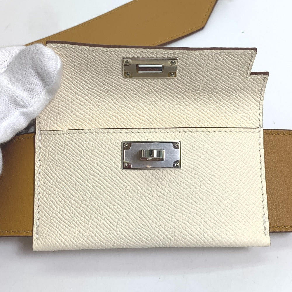 HERMES Shoulder strap Swift, Epsom beige bandouliere Bag strap Women  d