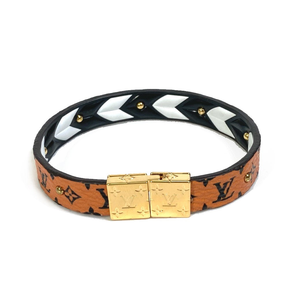 LOUIS VUITTON bracelet M6774F Monogram canvas Brown Monogram LV Crafty reversible bracelet Women