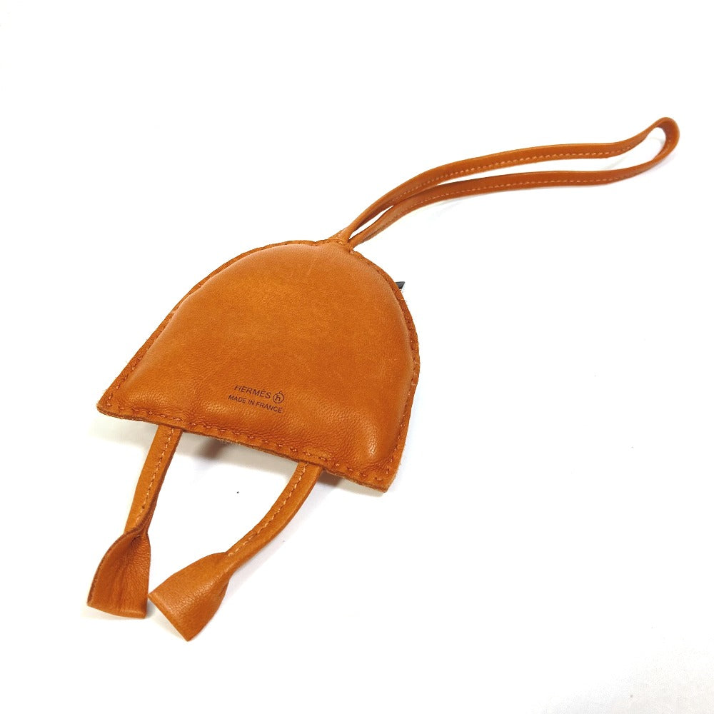 HERMES Bag charm Leather/Buffalo horn Brown key ring petit h petit h owl unisex(Unisex)  d