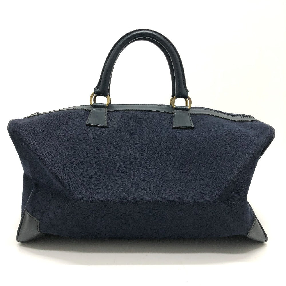 CELINE Boston Duffel bag Canvas / leather Navy C Macadam Carriage   Women