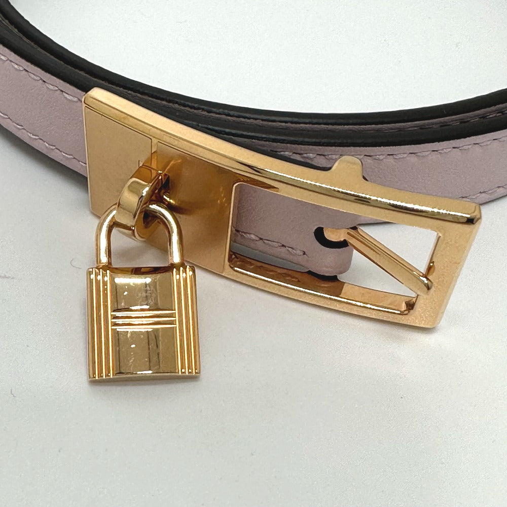 HERMES belt Vaux Swift, Epsom pink/khaki Cadena/fashion accessories Lucky 15 PM Women  d