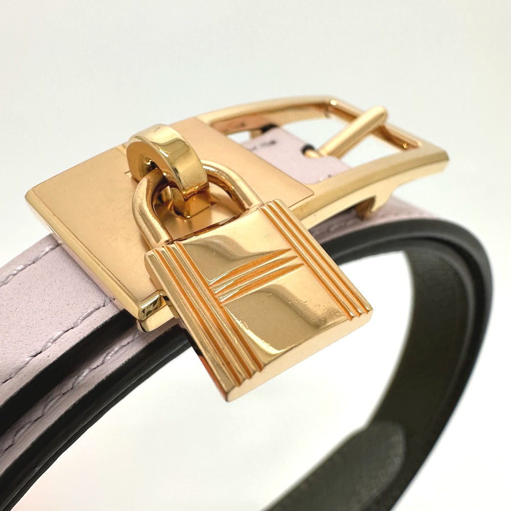 HERMES belt Vaux Swift, Epsom pink/khaki Cadena/fashion accessories Lucky 15 PM Women  d