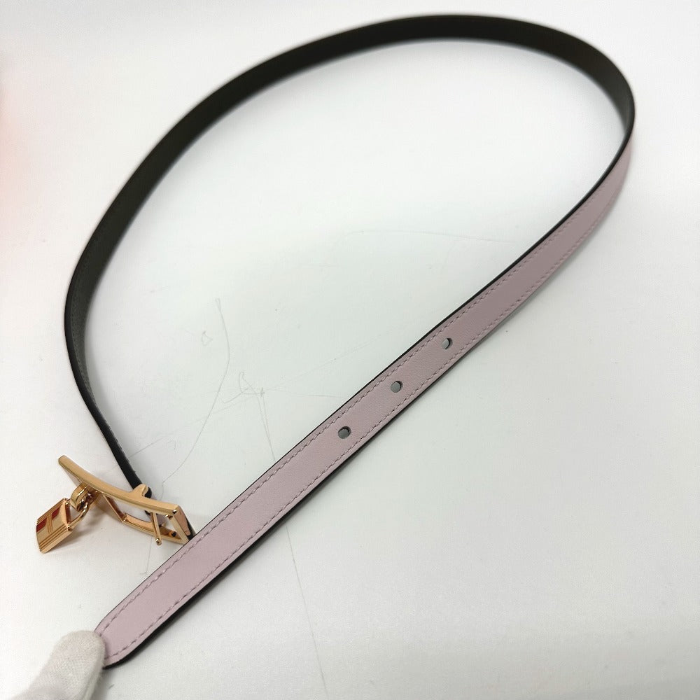 HERMES belt Vaux Swift, Epsom pink/khaki Cadena/fashion accessories Lucky 15 PM Women  d