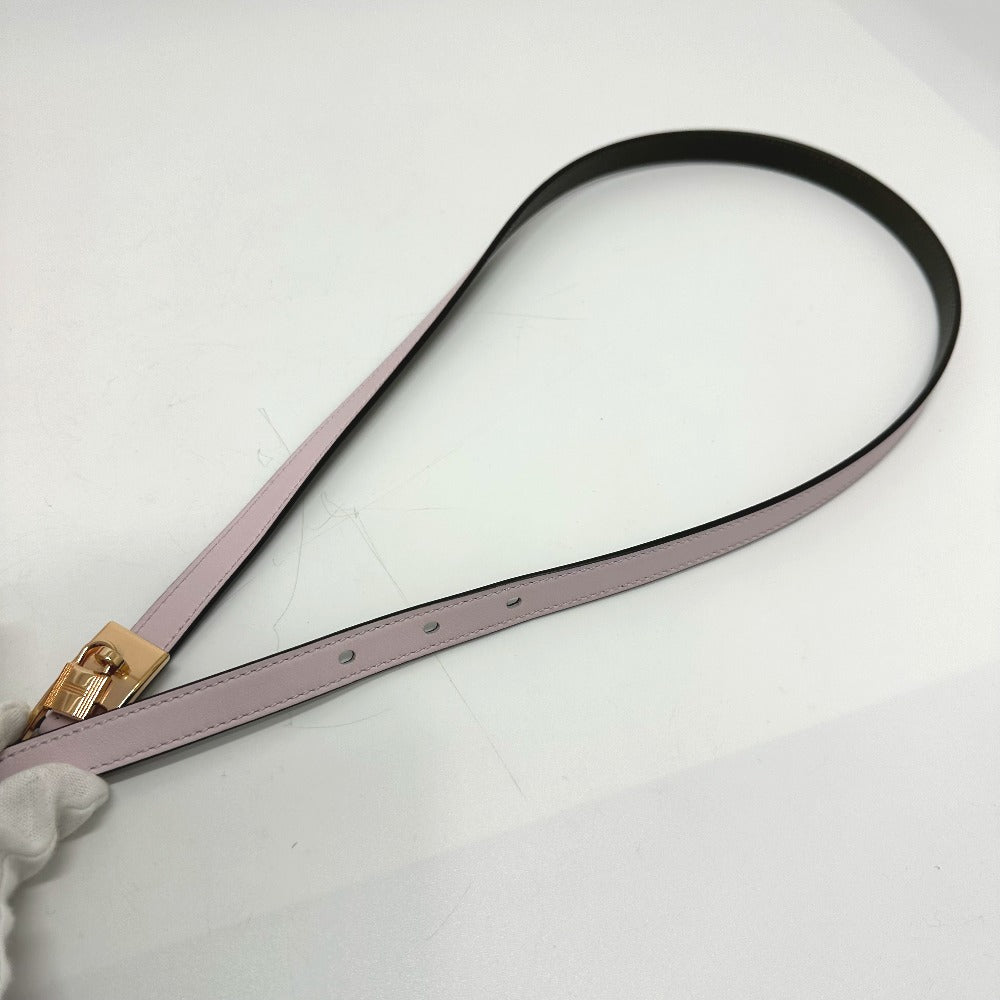 HERMES belt Vaux Swift, Epsom pink/khaki Cadena/fashion accessories Lucky 15 PM Women  d