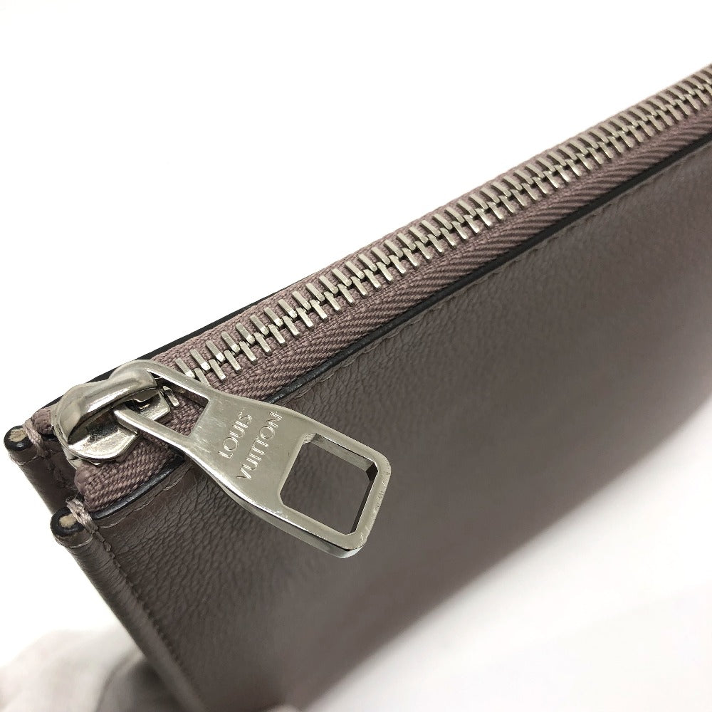 LOUIS VUITTON Clutch bag R99760 Taurillon Clemence Brown L-shaped fastener Pochette Jules PM Women  d