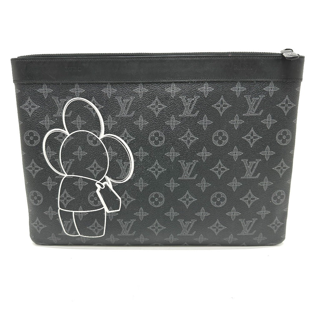 LOUIS VUITTON Clutch bag M52904 Monogram Eclipse Canvas black Bag Monogram Eclipse Pochette Apollo Vivienne mens  d