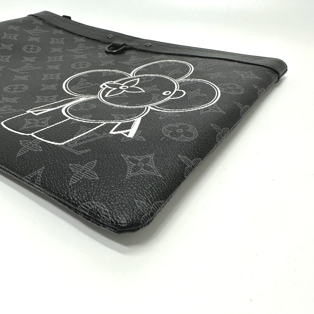 LOUIS VUITTON Clutch bag M52904 Monogram Eclipse Canvas black Bag Monogram Eclipse Pochette Apollo Vivienne mens  d