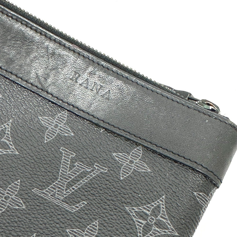 LOUIS VUITTON Clutch bag M52904 Monogram Eclipse Canvas black Bag Monogram Eclipse Pochette Apollo Vivienne mens  d