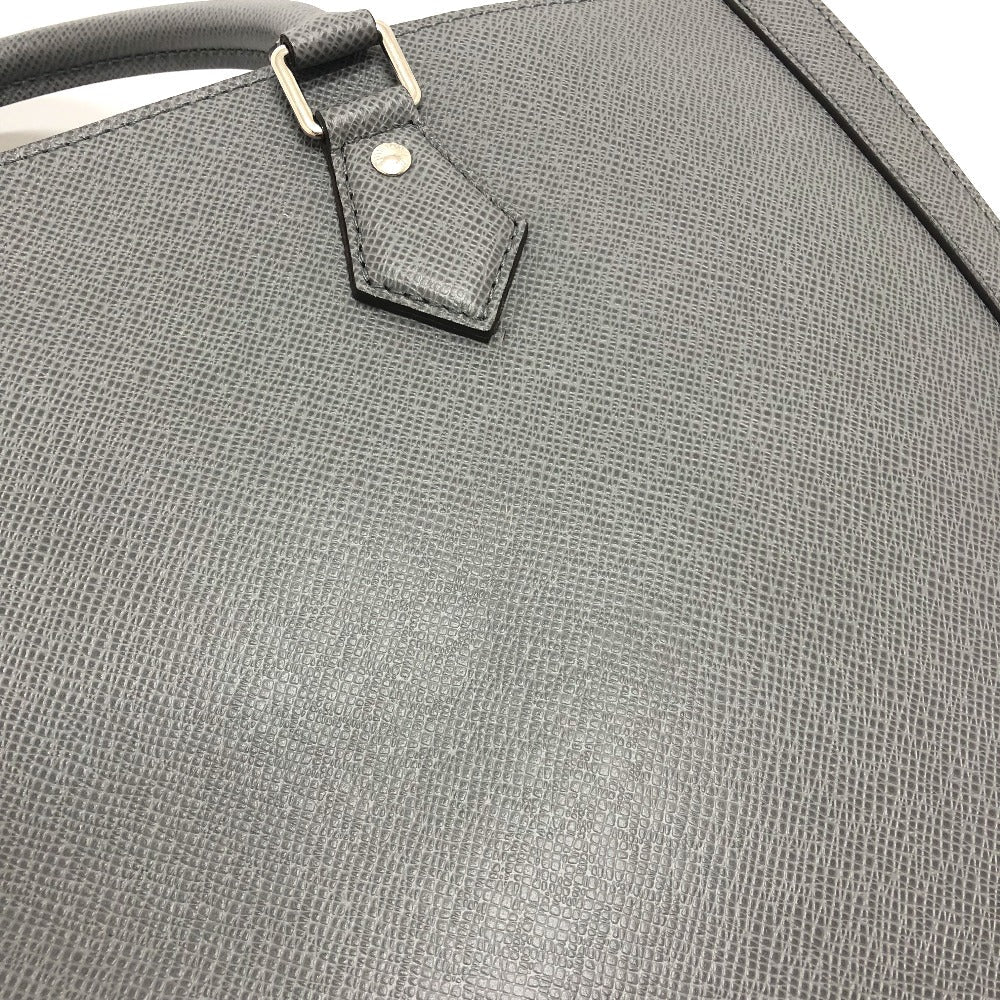 LOUIS VUITTON Business bag M30856 Taiga Leather gray Taiga Slim briefcase mens  d