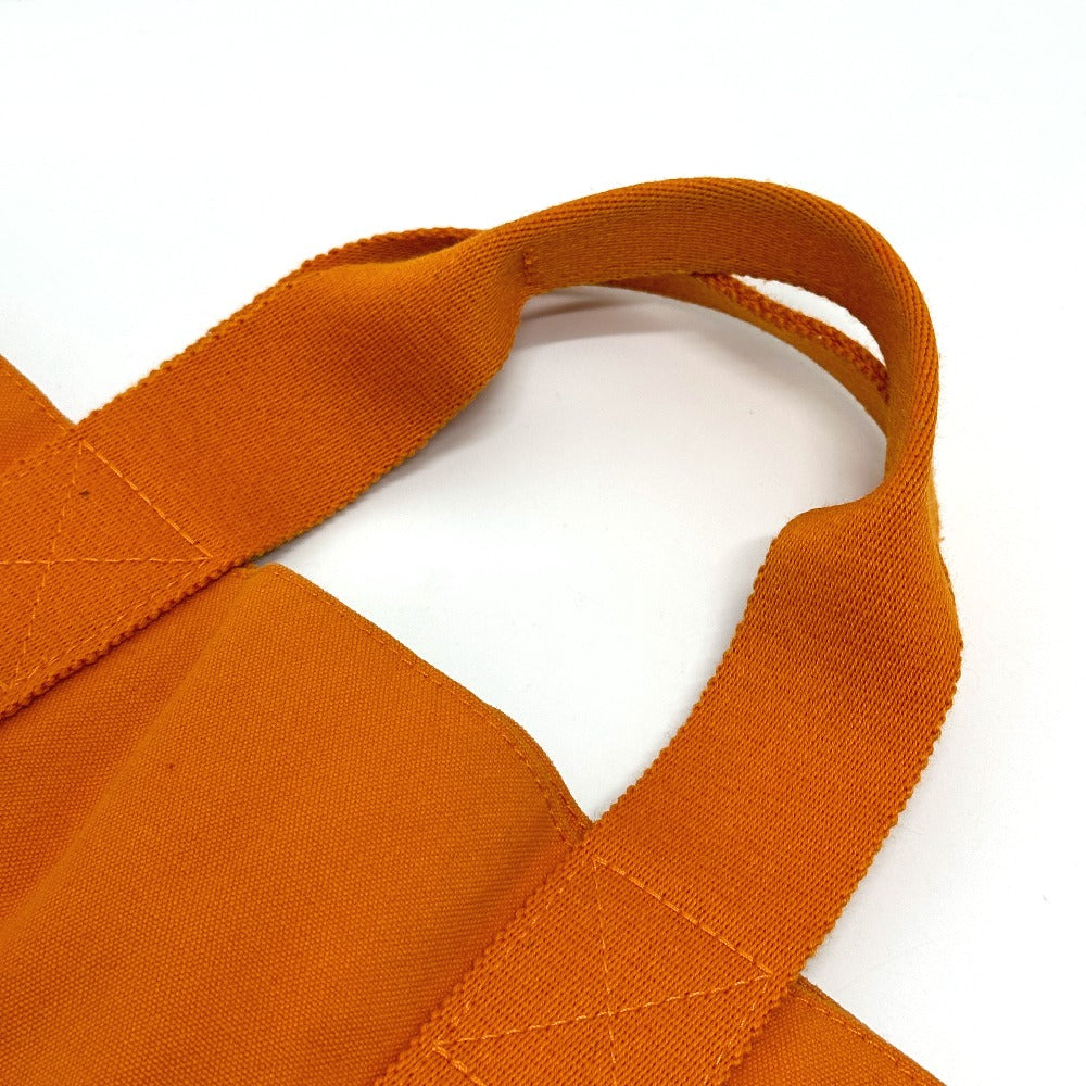 HERMES Tote Bag canvas Orange Fool Toe Kabas Women  d