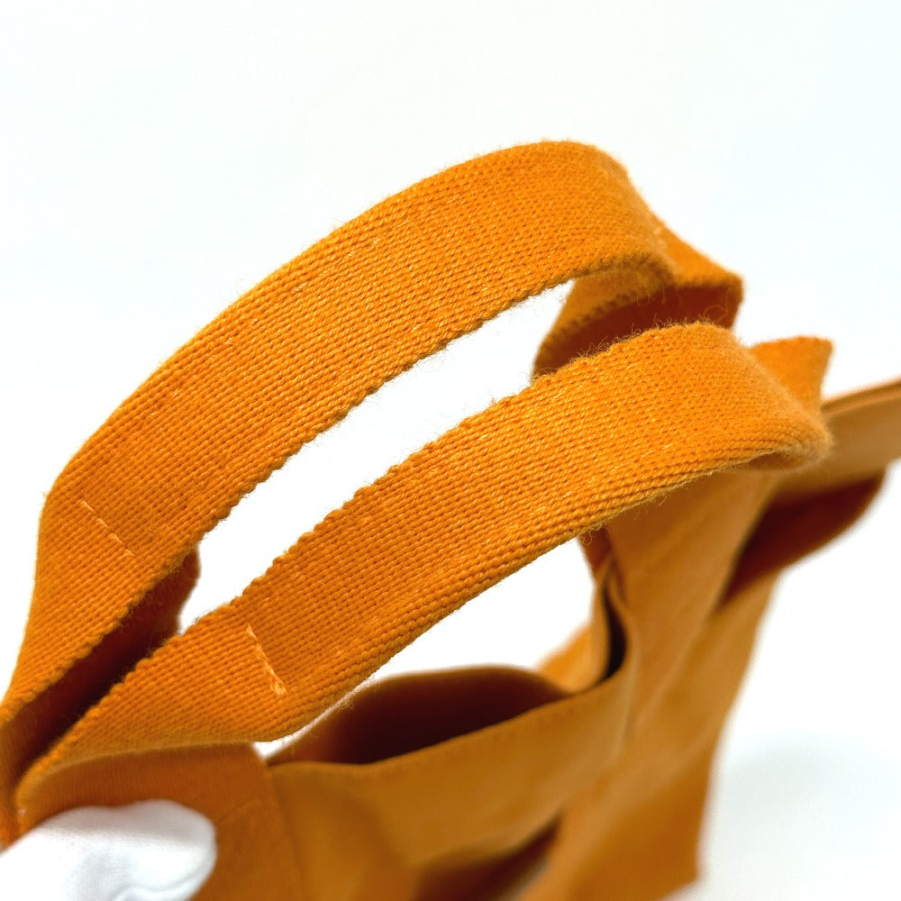 HERMES Tote Bag canvas Orange Fool Toe Kabas Women  d