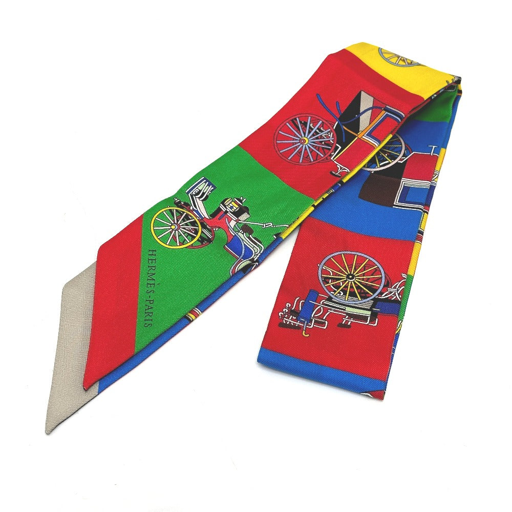 HERMES scarf silk multicolor Carriage Women  d