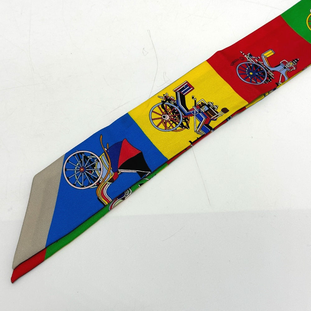HERMES scarf silk multicolor Carriage Women  d
