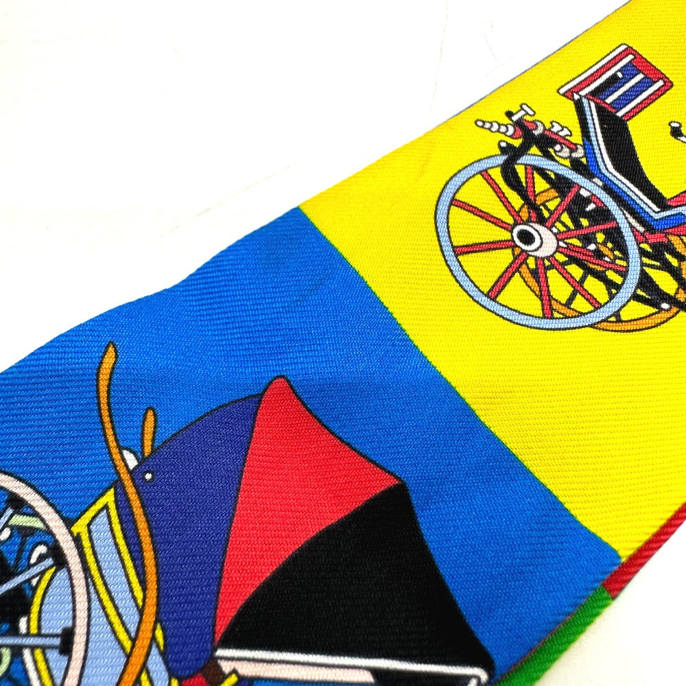 HERMES scarf silk multicolor Carriage Women  d