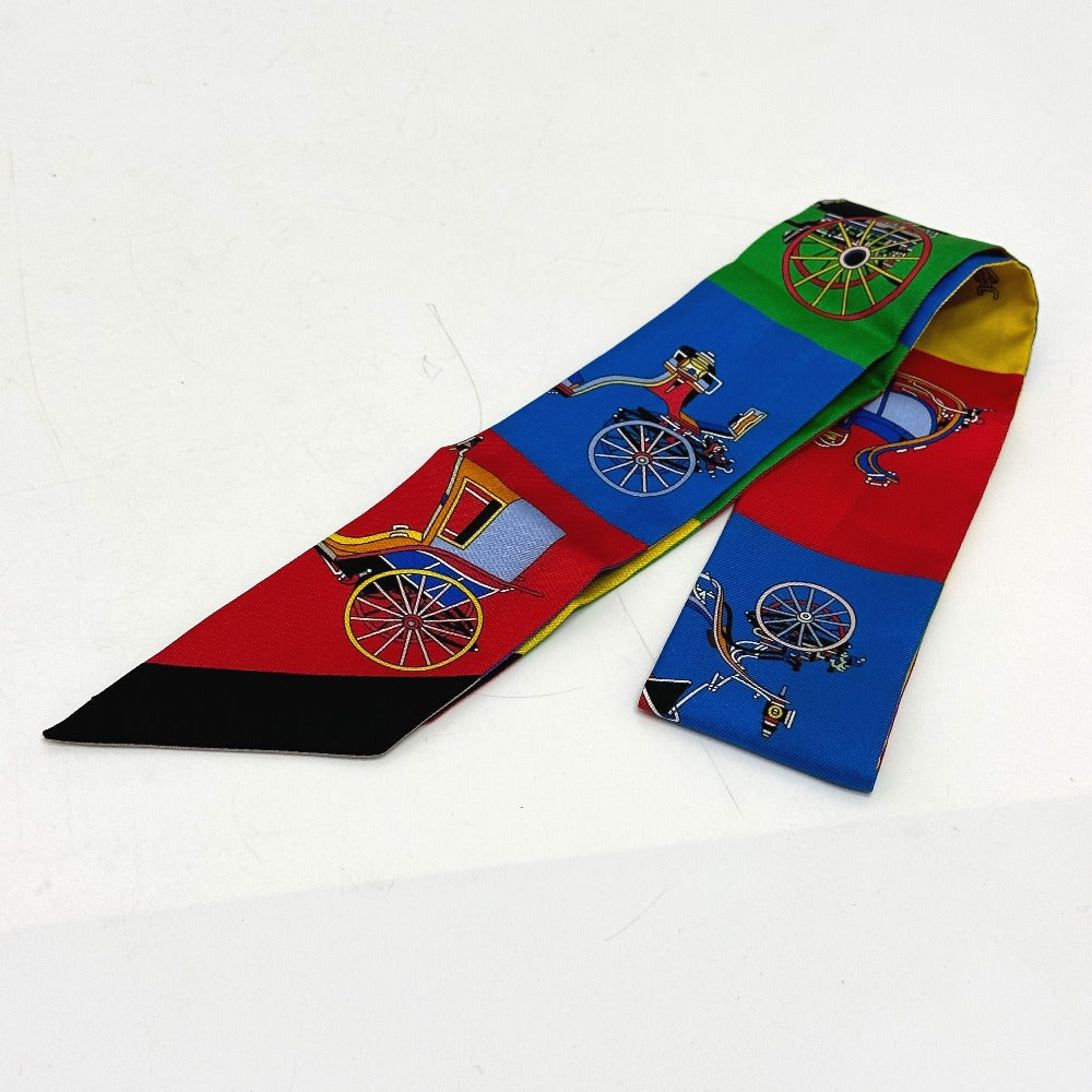 HERMES scarf silk multicolor Carriage Women  d