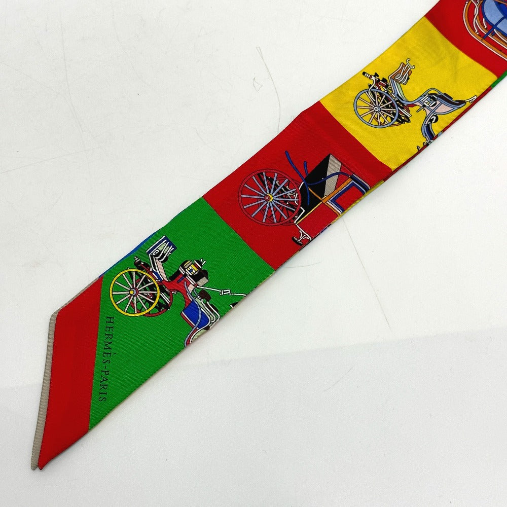 HERMES scarf silk multicolor Carriage Women  d