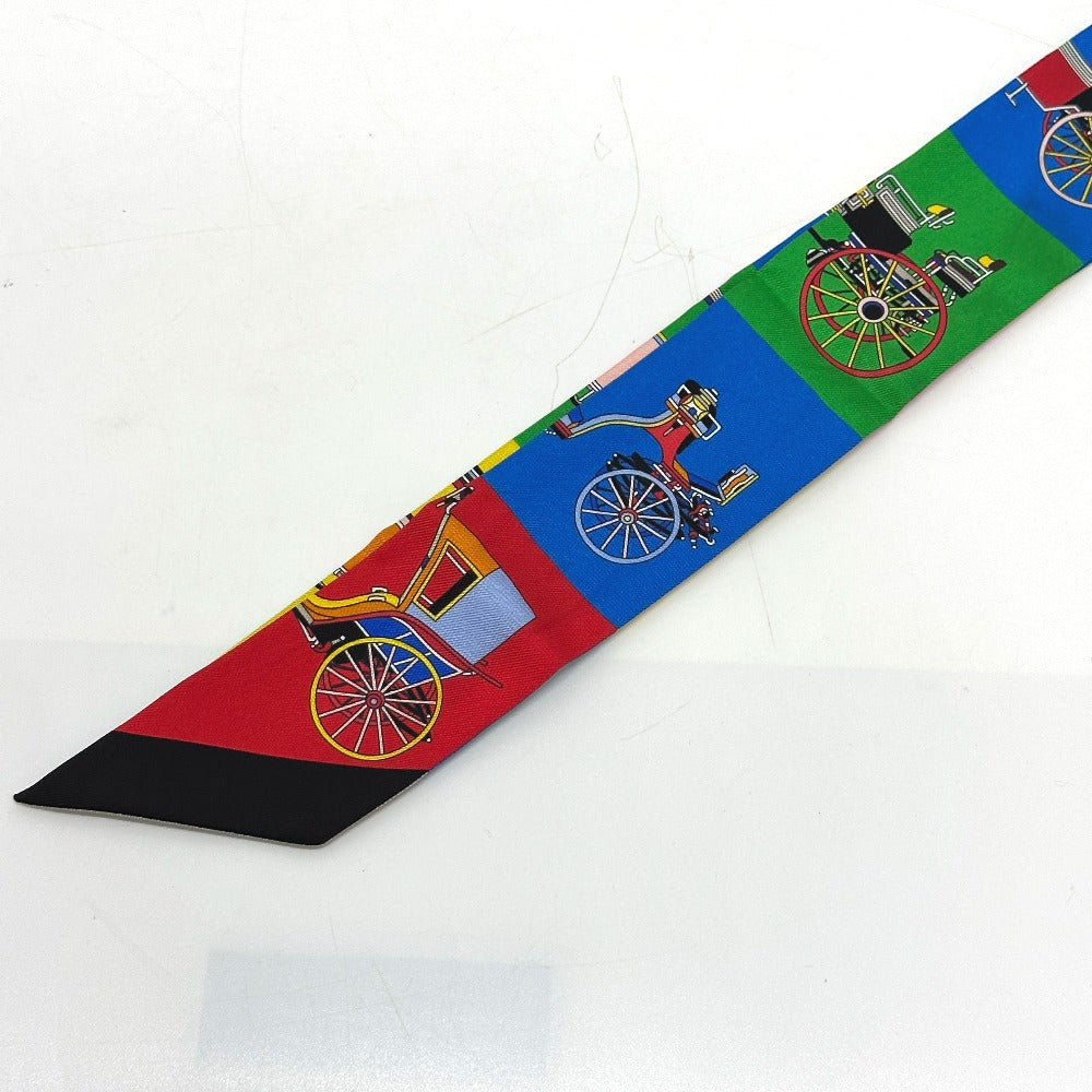 HERMES scarf silk multicolor Carriage Women  d