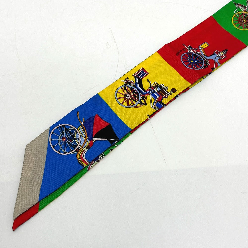 HERMES scarf silk multicolor Carriage Women  d