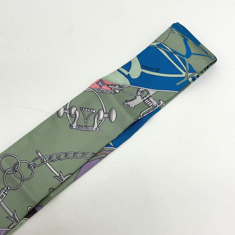 HERMES scarf silk multicolor bottle ship Women  d