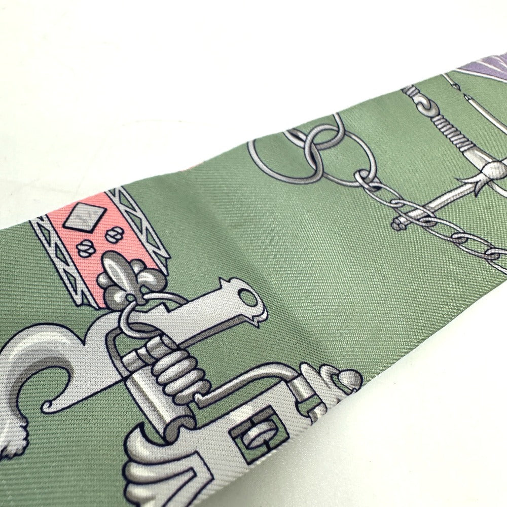 HERMES scarf silk multicolor bottle ship Women  d