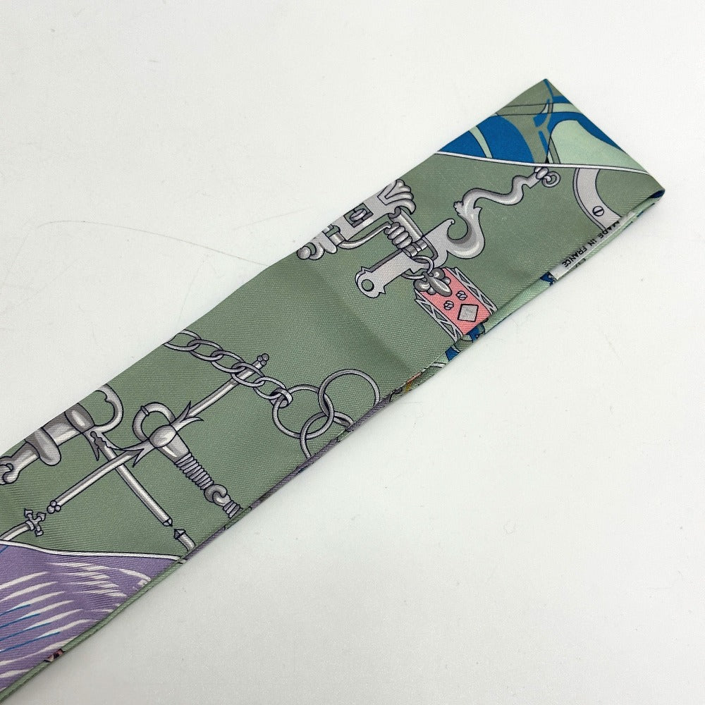HERMES scarf silk multicolor bottle ship Women  d