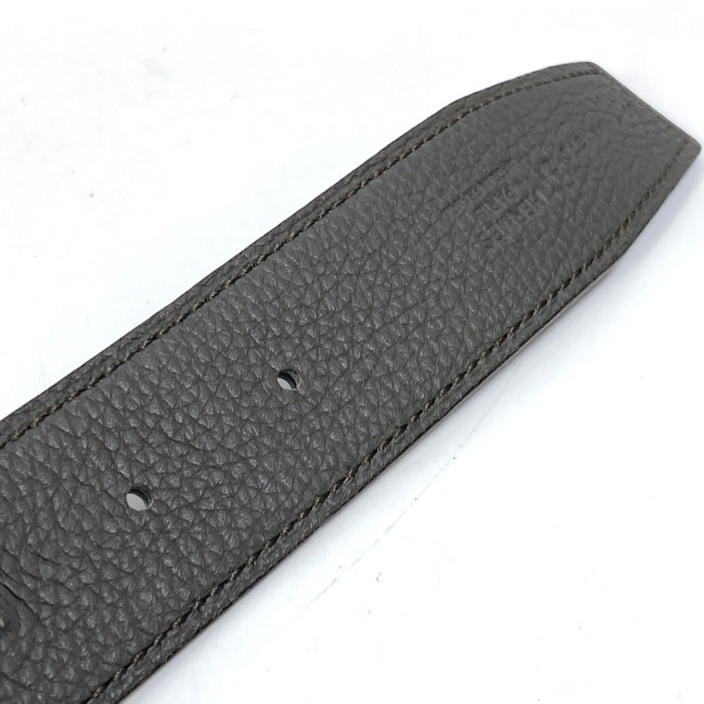 HERMES belt Togo gray H belt Ash okare Women 80  d