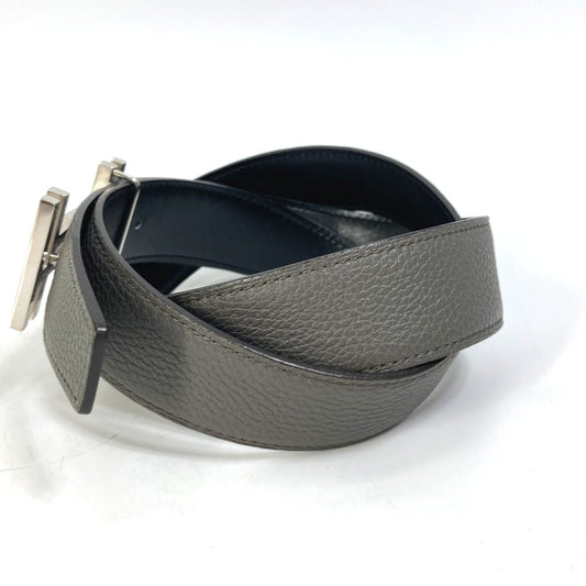 HERMES belt Togo gray H belt Ash okare Women 80  d