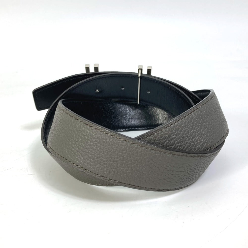 HERMES belt Togo gray H belt Ash okare Women 80  d
