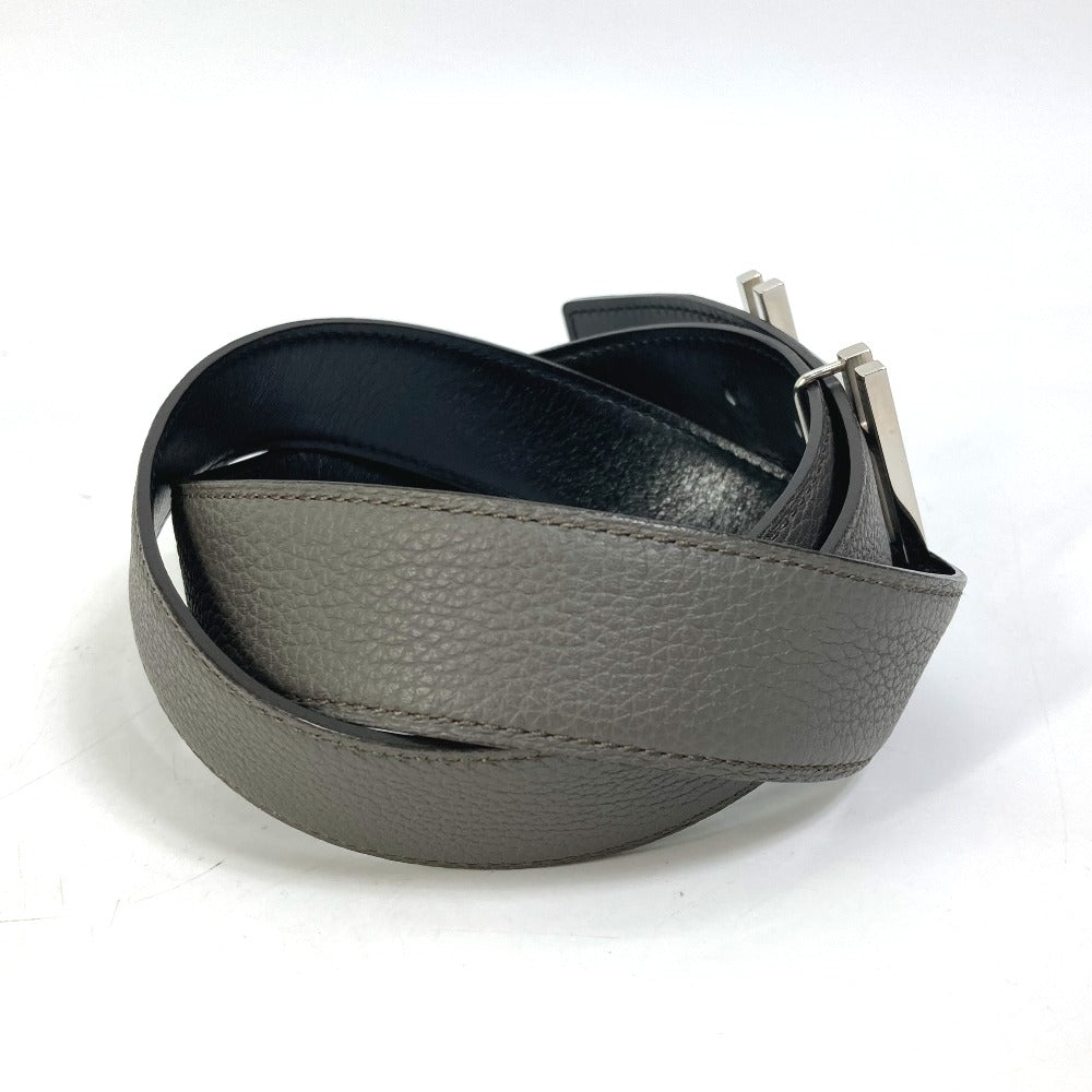 HERMES belt Togo gray H belt Ash okare Women 80  d