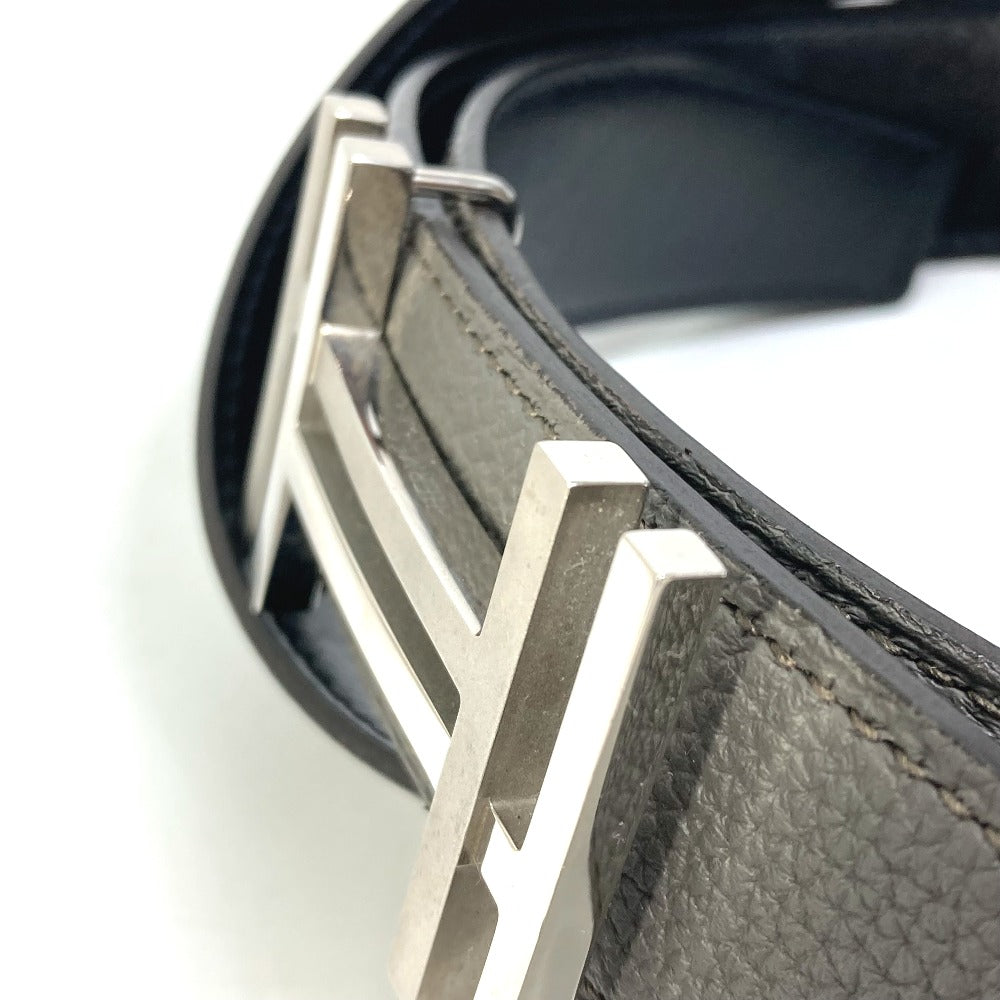 HERMES belt Togo gray H belt Ash okare Women 80  d