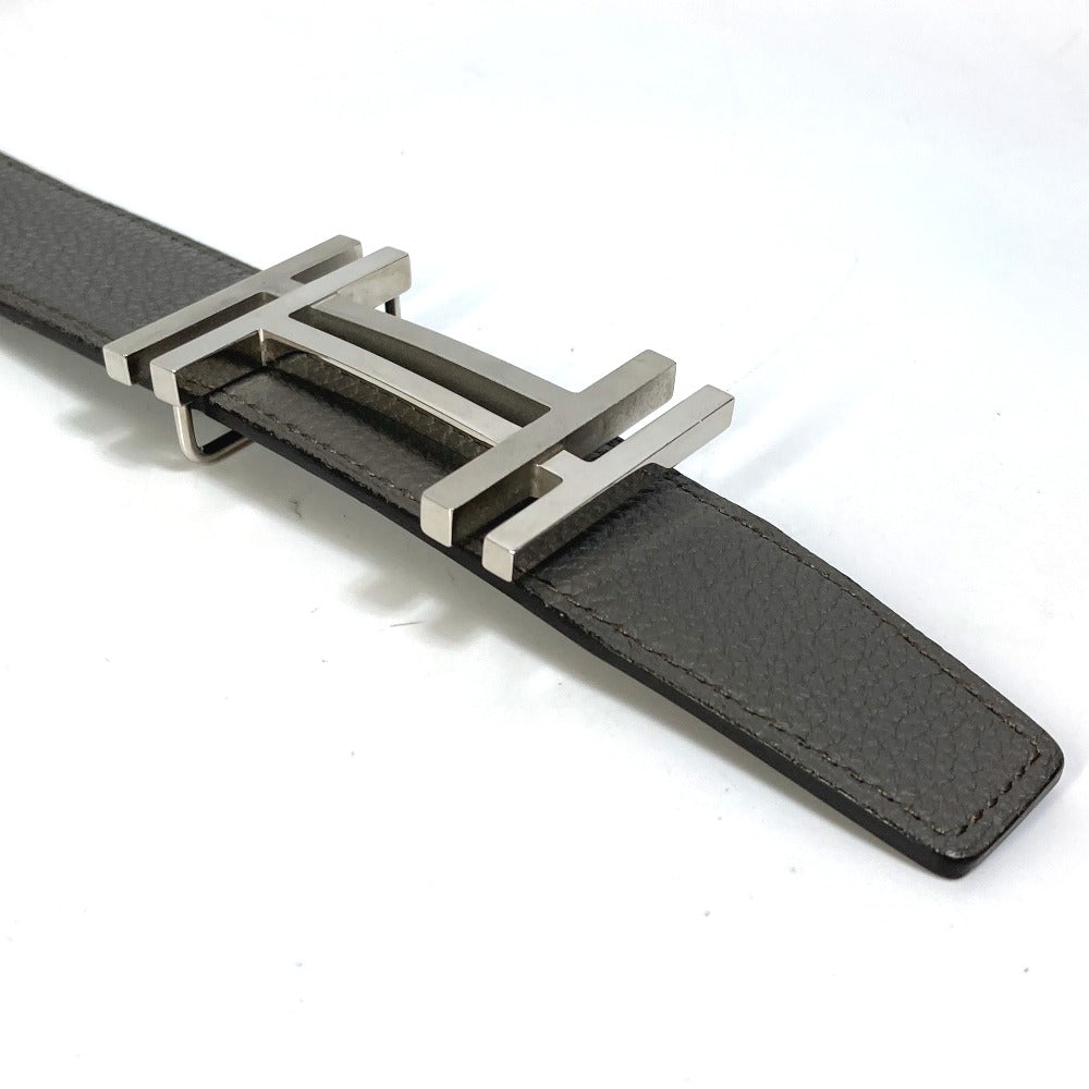 HERMES belt Togo gray H belt Ash okare Women 80  d
