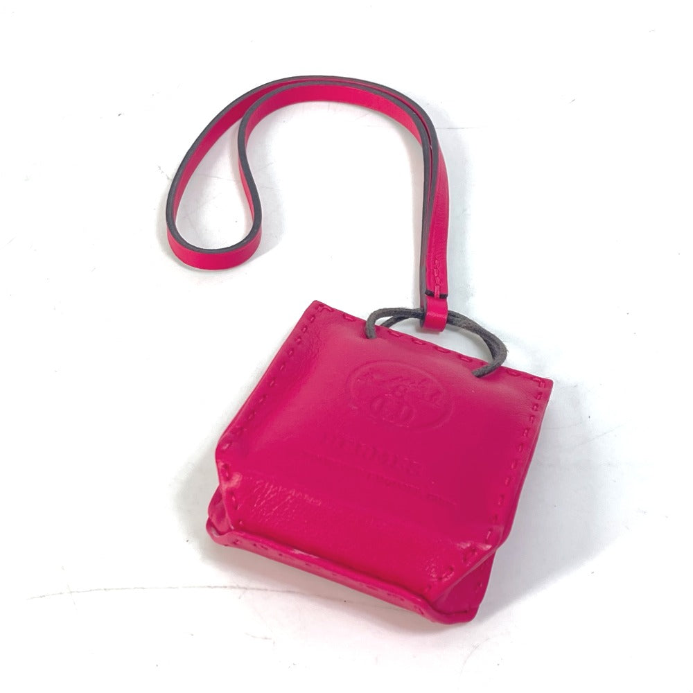 HERMES Bag charm Swift Pink type sack orange Women  d