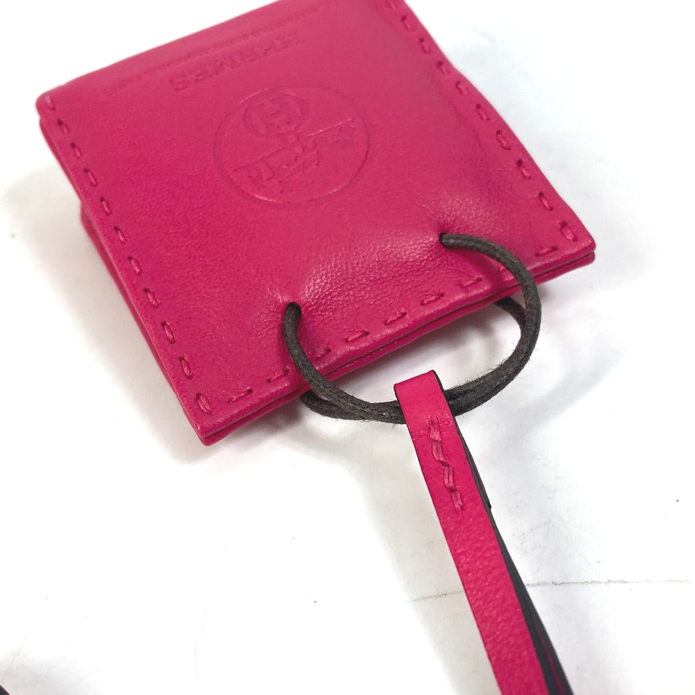 HERMES Bag charm Swift Pink type sack orange Women  d