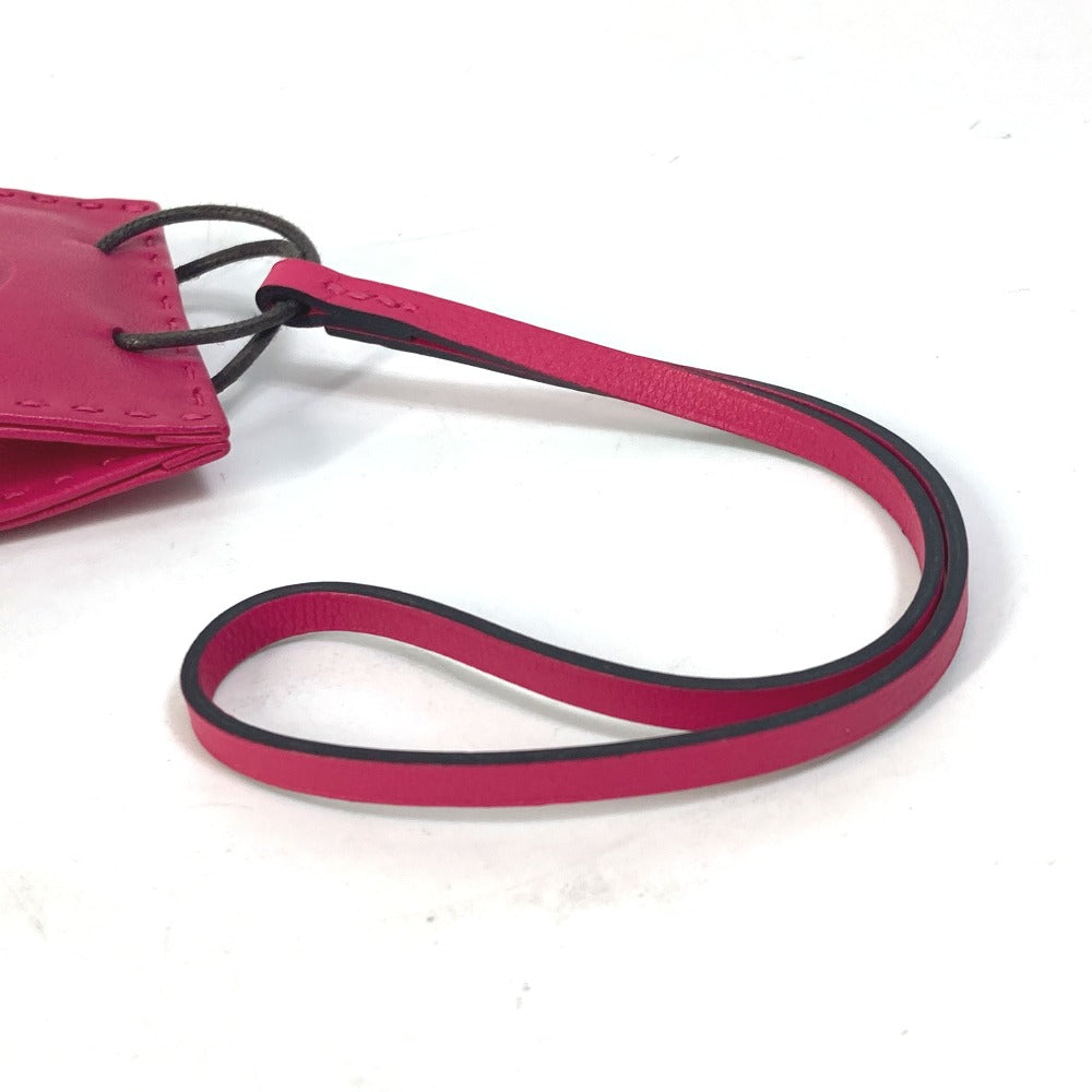 HERMES Bag charm Swift Pink type sack orange Women  d