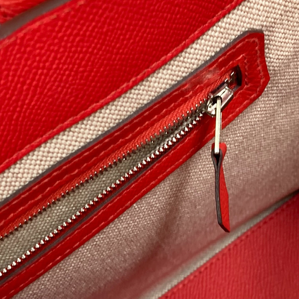HERMES Tote Bag Evercolor, Epsom Red maxi box cover 30 Women  d
