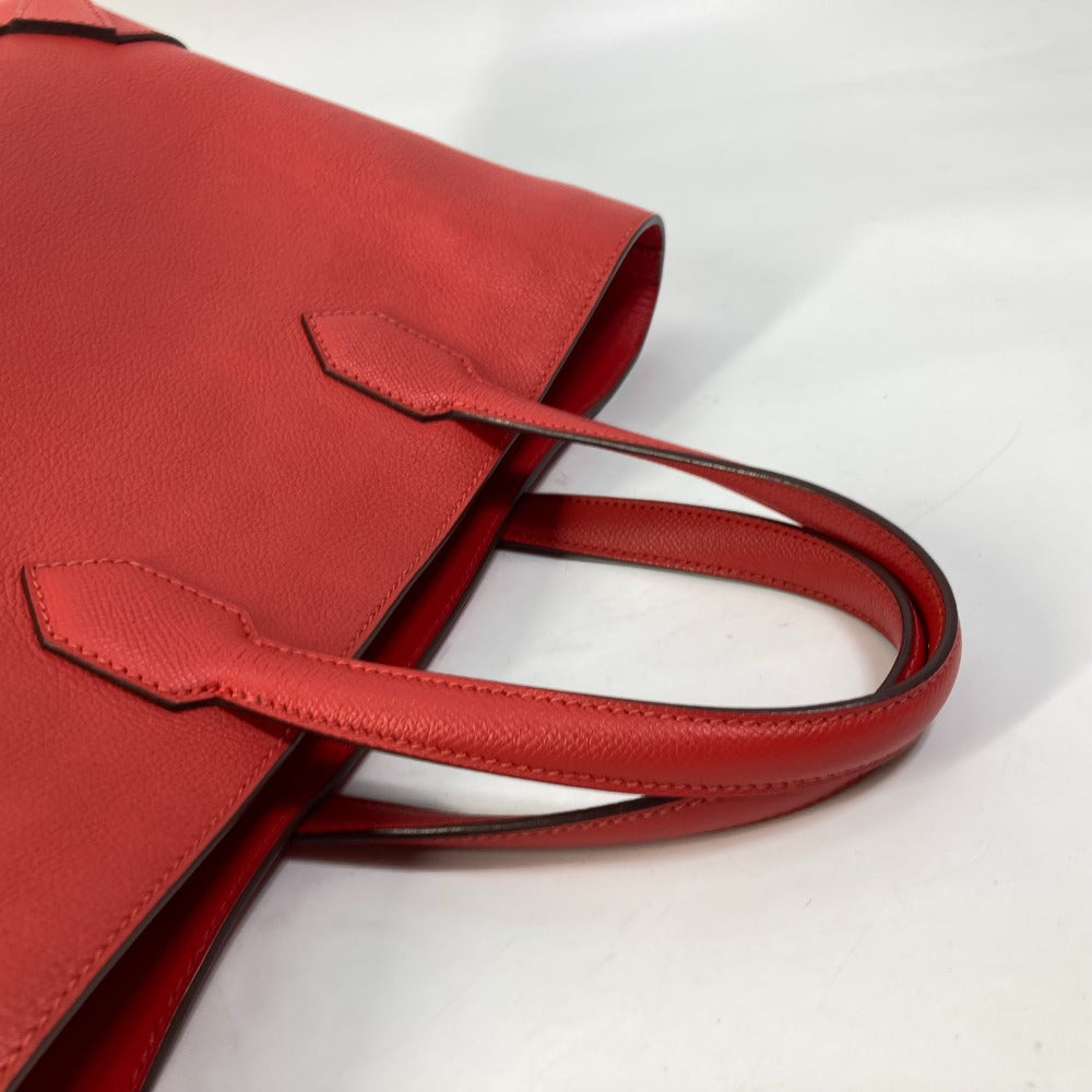HERMES Tote Bag Evercolor, Epsom Red maxi box cover 30 Women  d