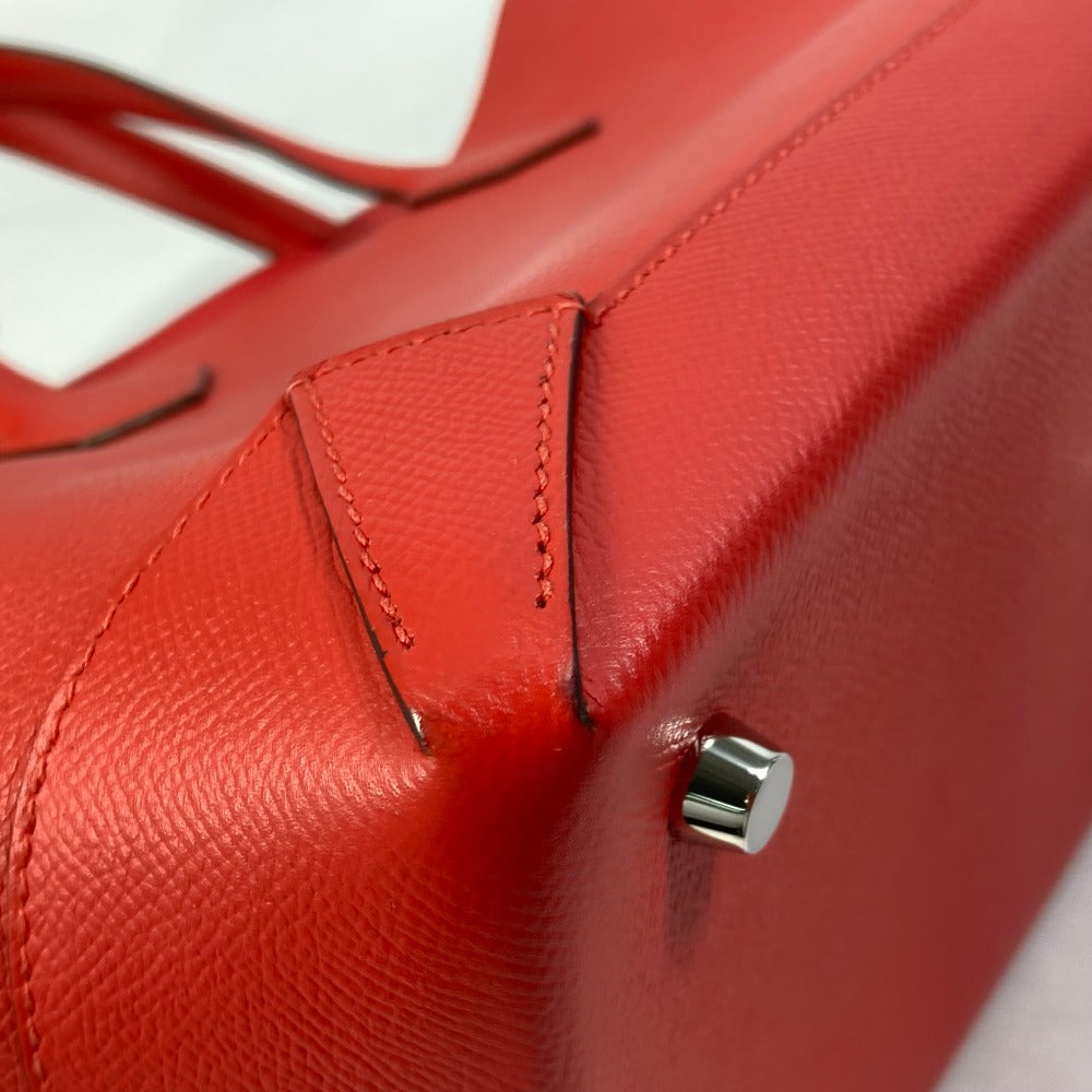 HERMES Tote Bag Evercolor, Epsom Red maxi box cover 30 Women  d