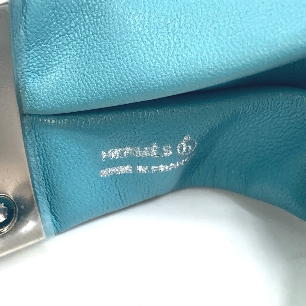 HERMES bracelet leather Light blue accessories medor Torsado Women  d